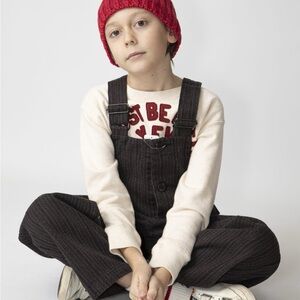 FITH kids MOTTLE STRIPED OVERALL 100 3T Button-Front Overalls